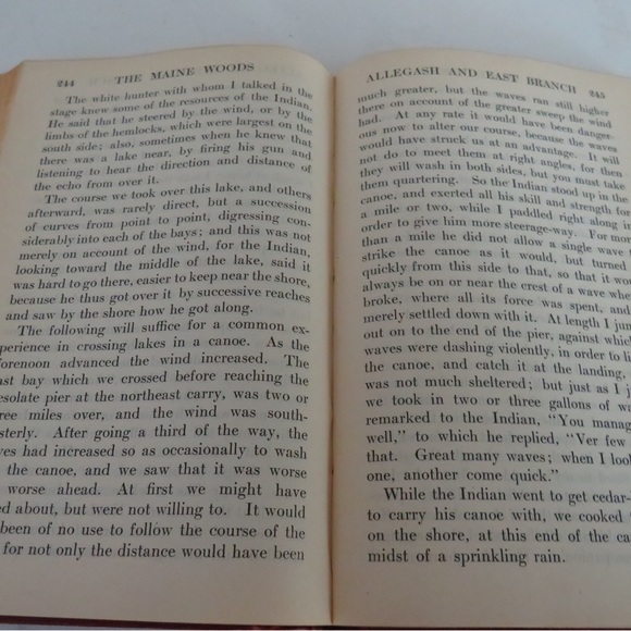 Maine Woods Thoreau, Henry D. Published by Thomas Y. Crowell, NY,, 1909 - Picture 7 of 12